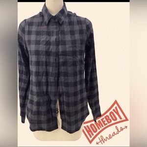 Men's Black Checkered Shirt